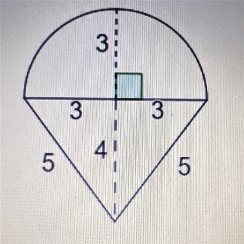 Find the perimeter and total area of the compositor shape shown below. All measurements-example-1