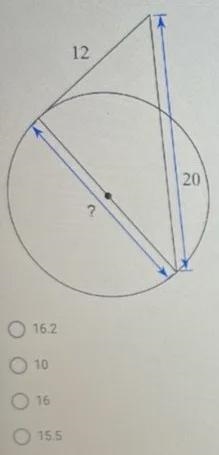 Find the length of the segment indicated. Round to the nearest tenth if necessary-example-1