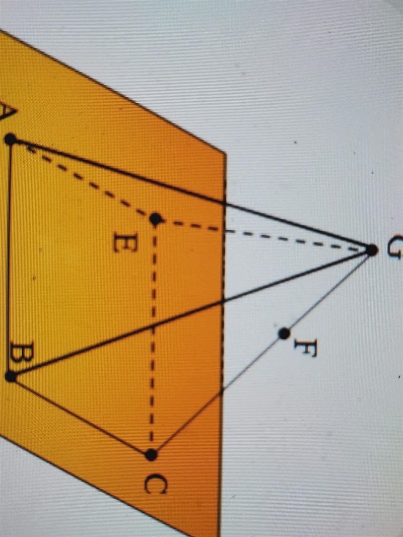 use three letters to name (a) the plane on which the square pyramid sits and (b) a-example-1