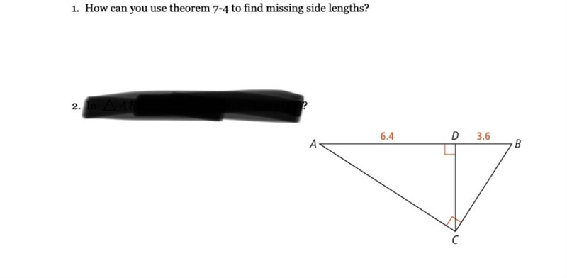 How can use theorem 7-4 to find missing segments? (7-4 is similarity) :)-example-1