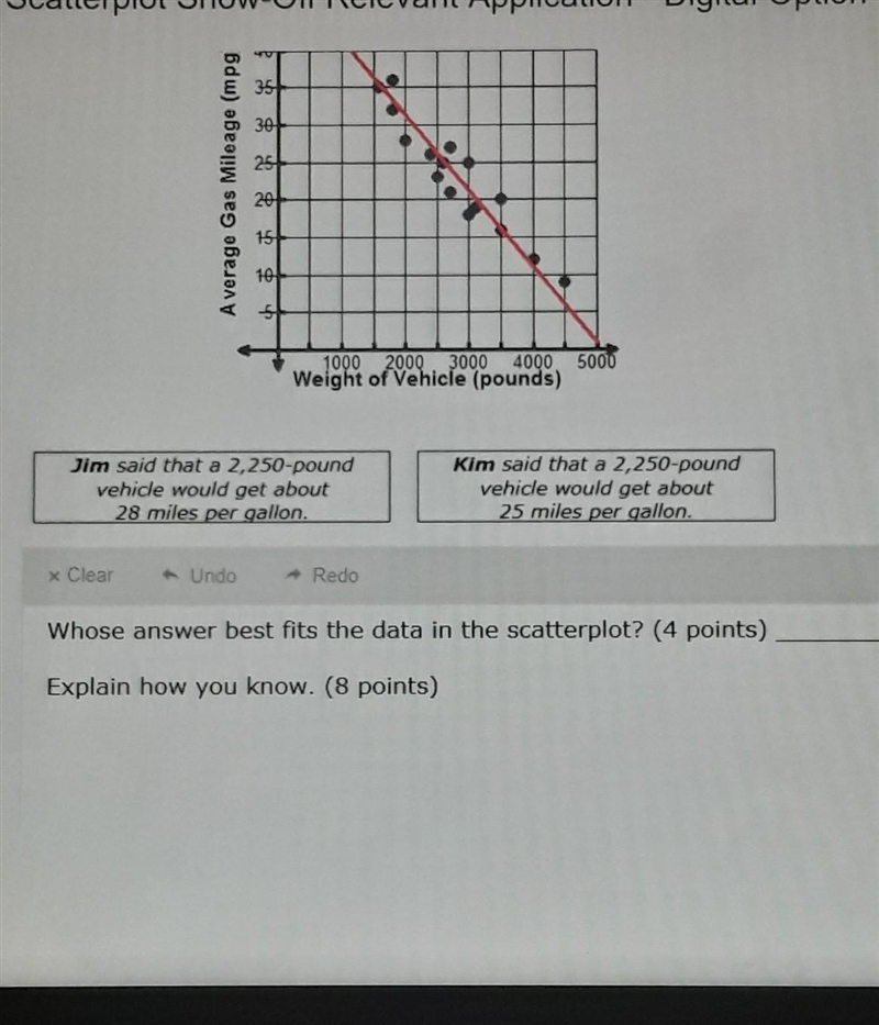 Ms. Garcia asked her students to use the scatterplot and trend line to predict the-example-1