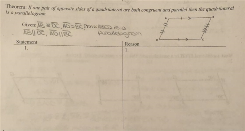 I’m not quite sure how to prove this geometric proof.-example-1