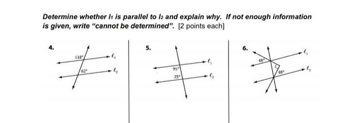 I’m confused, mostly on 4. How can you prove it, and are they parallel?-example-1