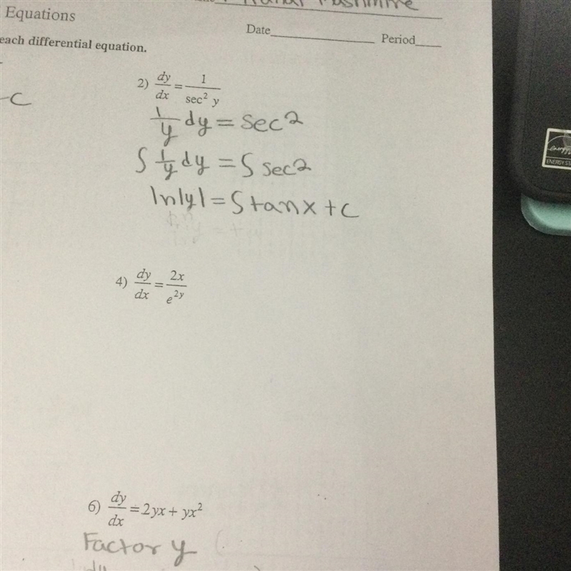 Number 4. Find the general solution of each differential equation-example-1