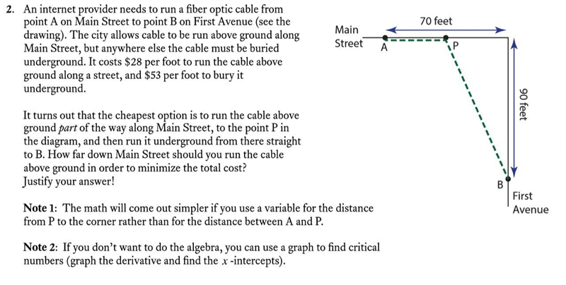 Calc I optimization problem, Please see attachment!-example-1