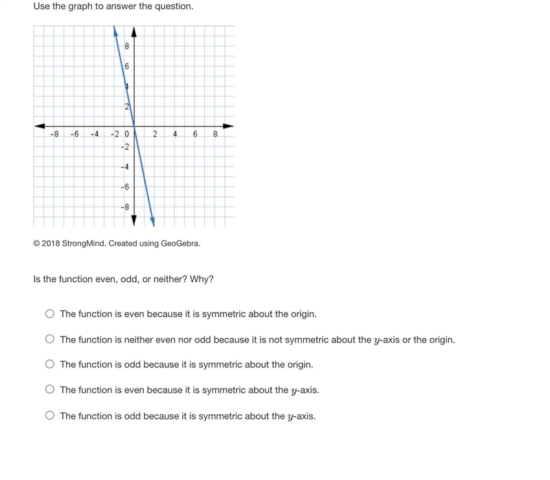 Use the graph to answer the question. A line with a slope of negative 5 passing through-example-1