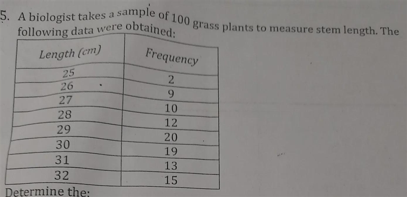 How can I find the average stem length, Median stem length and Modal stem length?-example-1