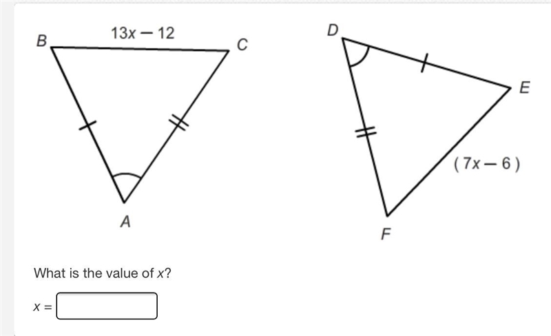 There are two right angle triangles, triangle ABC and Triangle EDF. Angle BAC is congruent-example-1