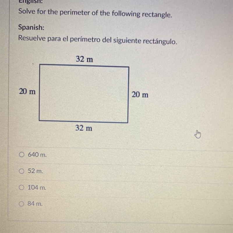 Solve the perimeter of the following rectangle-example-1