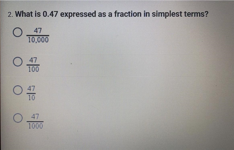 What is 0.47 expressed as a fraction in simplest terms-example-1