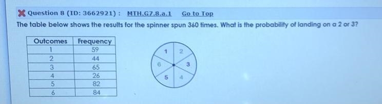 7th grade math probability Super easy (Look at picture)-example-1