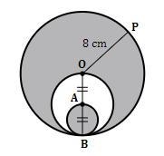 Find the area of the shaded regions below. Give your answer as a completely simplified-example-1