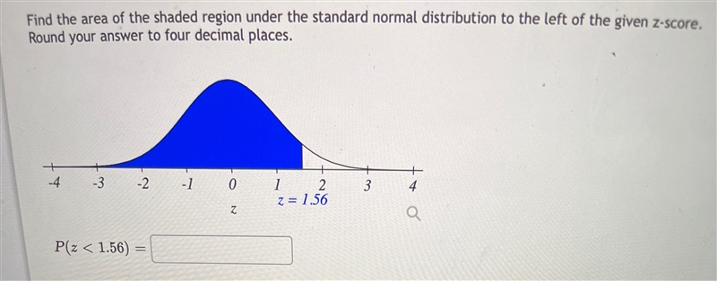 Find the area of the shaded region under the standard normal distribution to the left-example-1