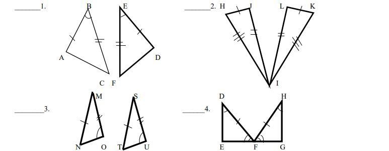 Activity 1: Determine MeDetermine if the given pair of triangle is congruent. Justify-example-1