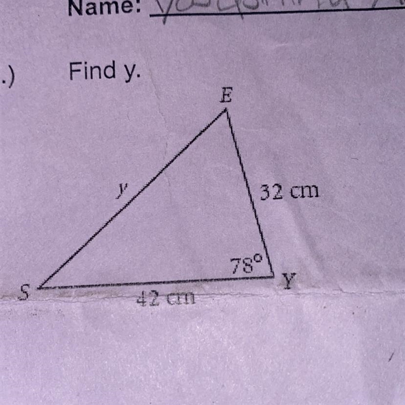 Find y This is geometry (please start off with solution )-example-1