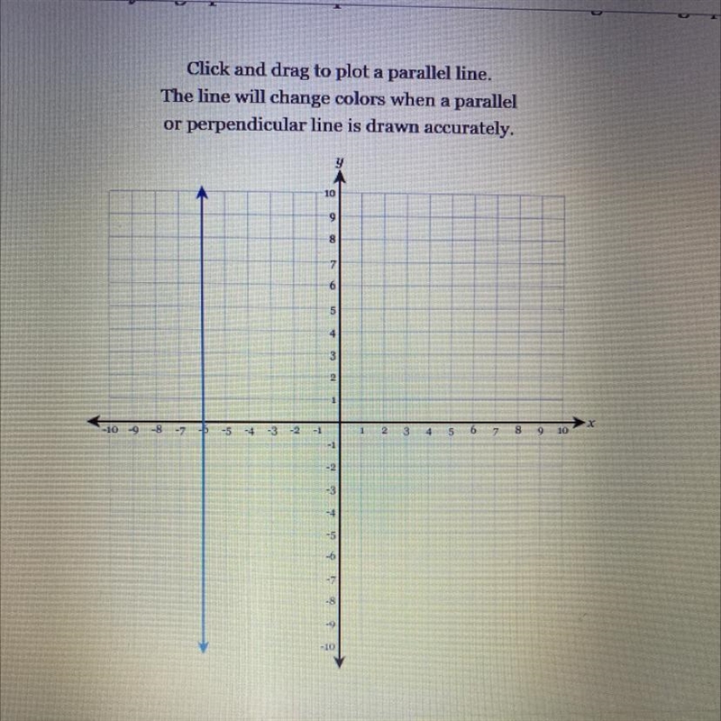 9 00 Click and drag to plot a parallel line. The line will change colors when a parallel-example-1