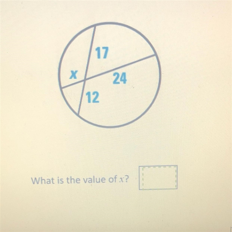 17 24 12 X What is the value of x?-example-1