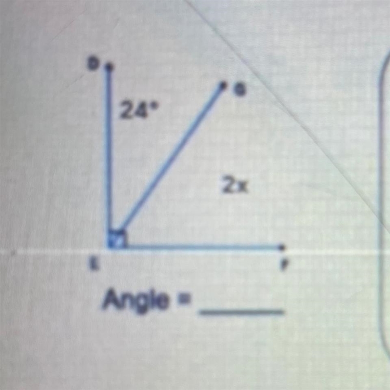 2. Show your work 24* V 2x Angle =-example-1