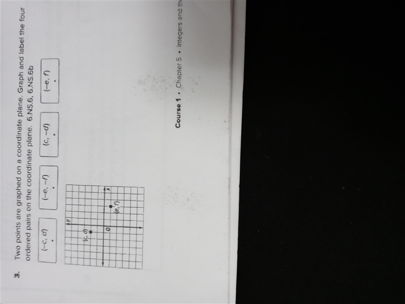 two points are graphed on the coordinate plane graph and label the four ordered pair-example-1