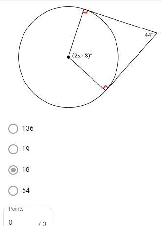 Find X. Cirucumscribed angles-example-1