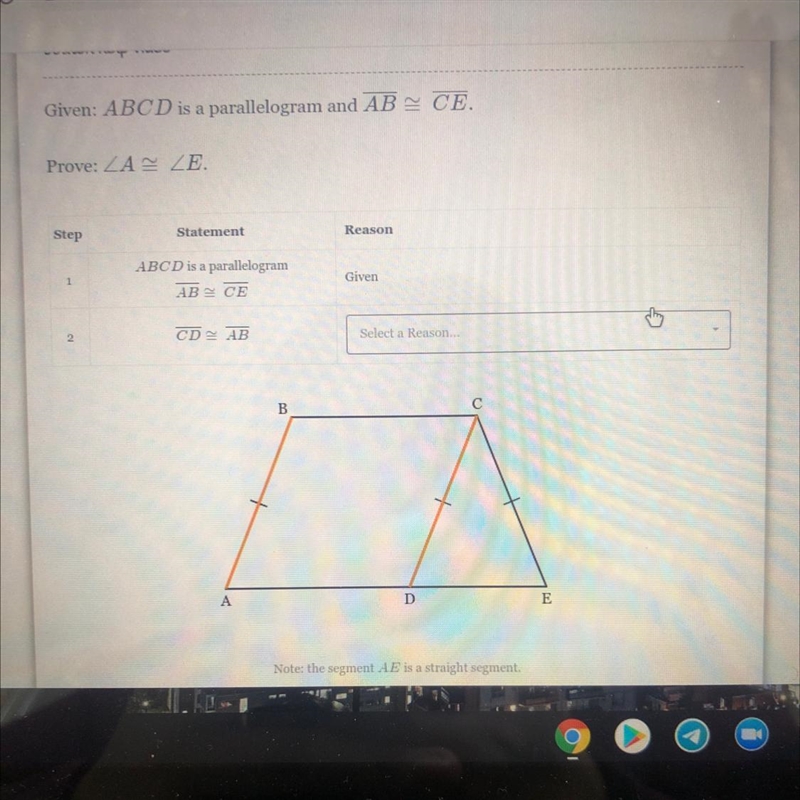 Choose the correct reasons for the given statements that are already there-example-1