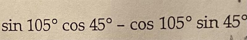 Use a sum or different identity to find the exact value:-example-1