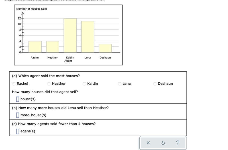 A local real estate company has 5 real estate agents. The number of houses that each-example-1