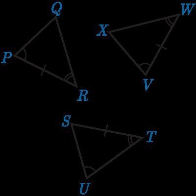 What two triangles are congruent by ASA-example-1