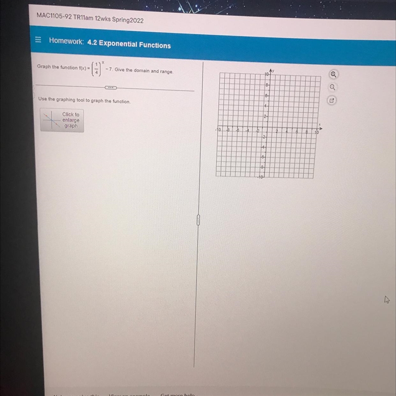 Graph the function, give the domain and range There are 3 parts to this question, the-example-1