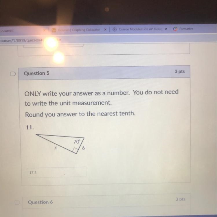 ONLY write your answer as a number. You do not needto write the unit measurement.Round-example-1