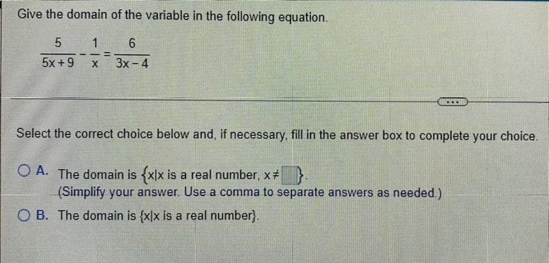 Give the domain of the variable in the following equation-example-1