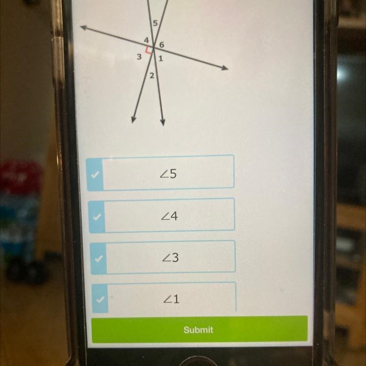 Which angles are supplementary to <6? Select all that apply.-example-1