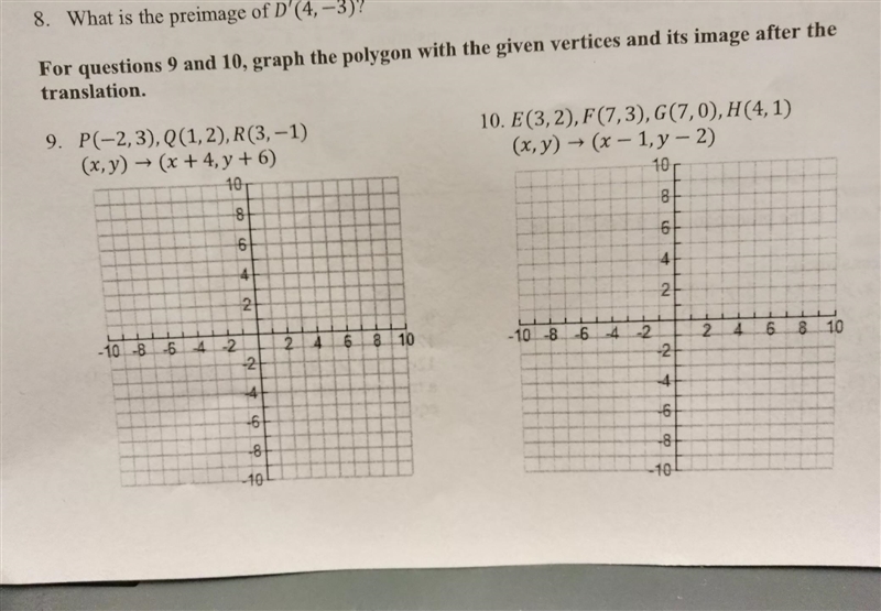 NO LINKS!! Please help me with these problems #9 and #10​-example-1