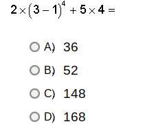 A. 36 B. 52 C. 148 D. 168-example-1