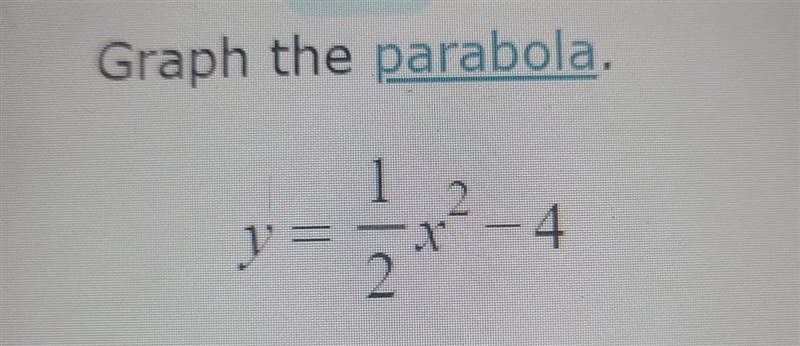 I need help graphing 5 points. 2 to the left of vertex, the vertex, 2 to the right-example-1