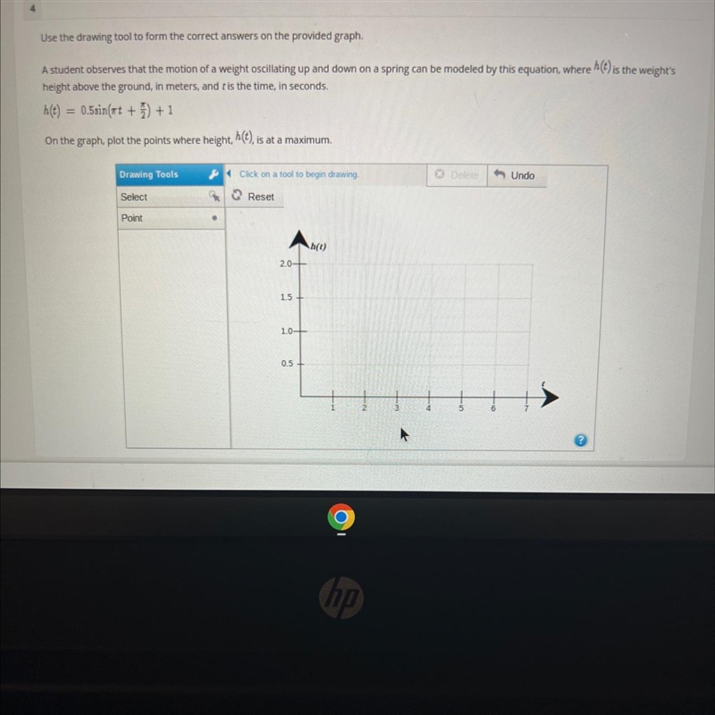 Use the drawing tool to form the correct answers on the provided graph.A student observes-example-1