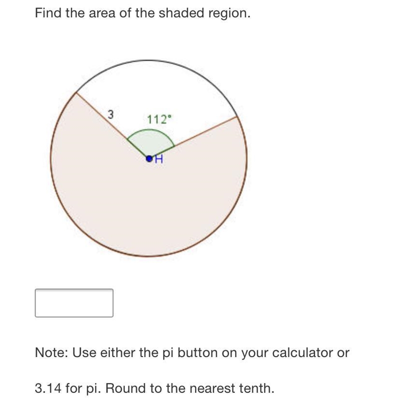 Find the area of the shaded region.3112Note: Use either the pi button on your calculator-example-1