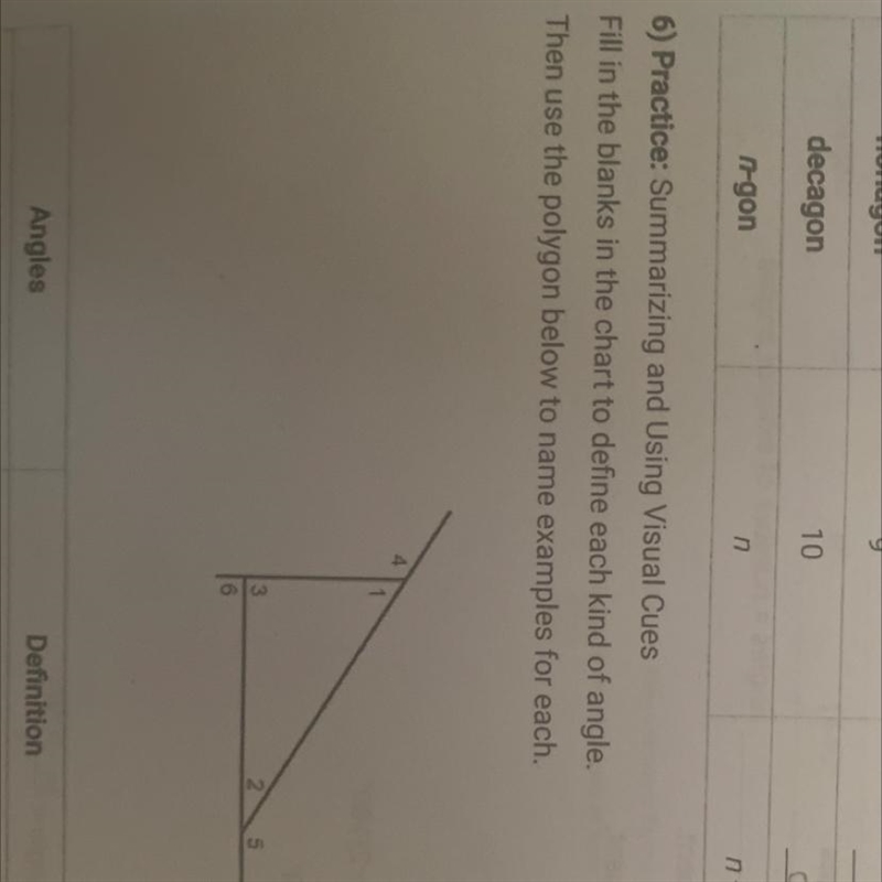 Fill in the blanks in the chart to define each kind of angle-example-1