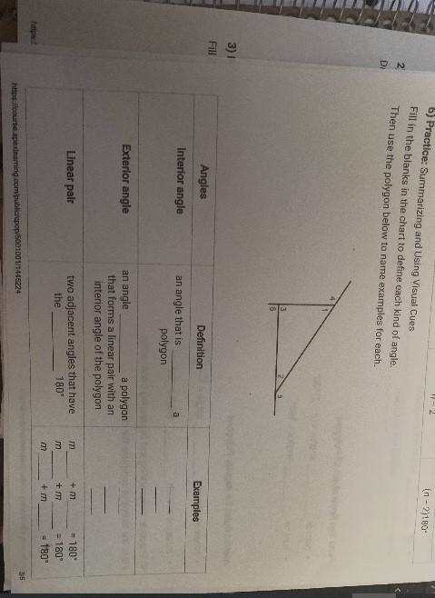 Fill in the blanks in the chart to define each kind of angle-example-2