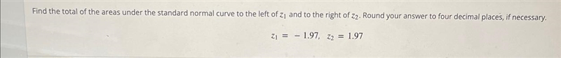 Find the total of the areas under the standard normal curve to the left of 2₁ and-example-1