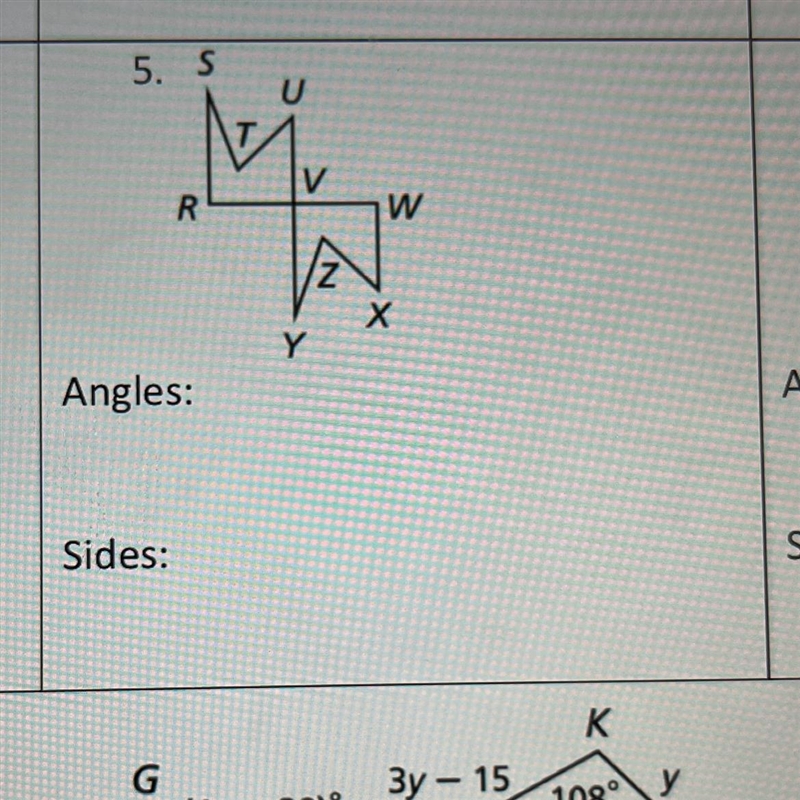 Identify the congruent corresponding parts.-example-1