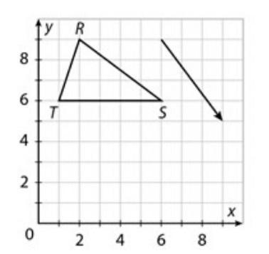 Triangle RST is translated along the indicated vector to create the image R'S'T'. What-example-1