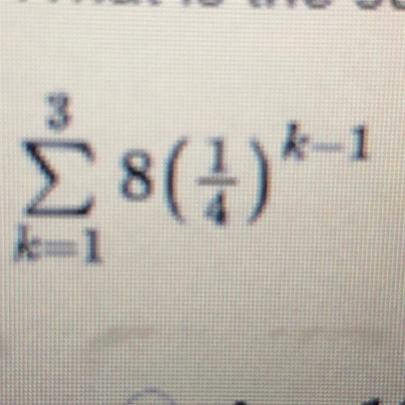 What is the sum of this geometric series?-example-1