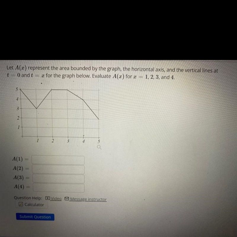 Let A(x) represent the area bounded by the graph, the horizontal axis, and the vertical-example-1