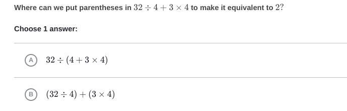 I'm having problems with Algebraic thinking, evaluating expressions with parentheses-example-1