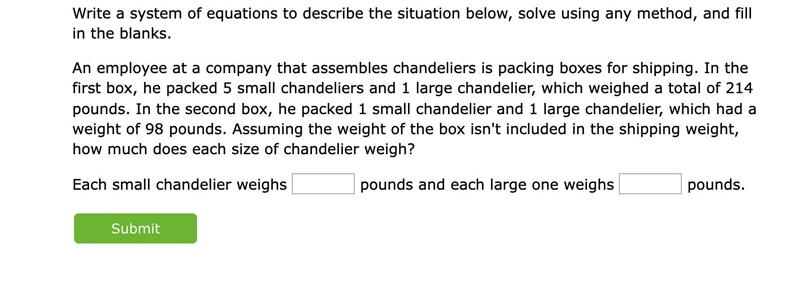 An employee at a company that assembles chandeliers is packing boxes for shipping-example-1