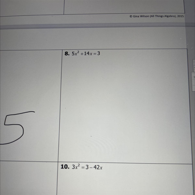 Please help with number 8Solve each equation by completing the square.simplify all-example-1