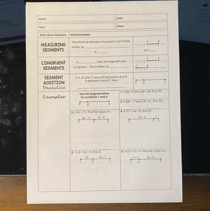 I need help on the second question that has the title congruent segments please.-example-1