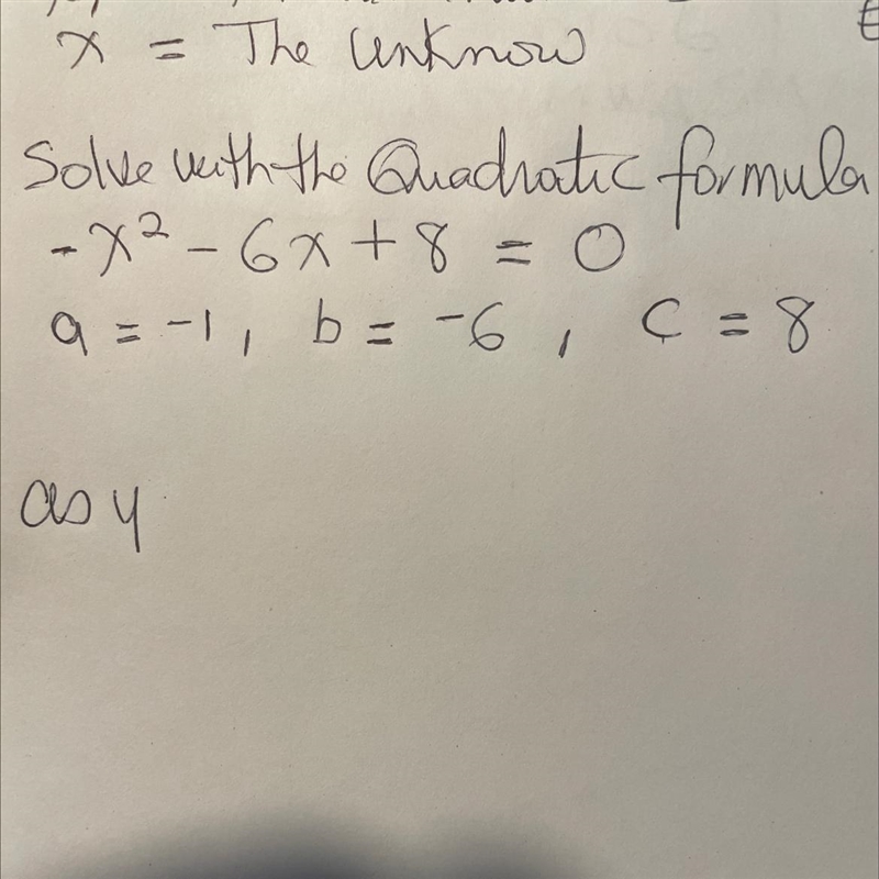 Solve this quadratic equation and explains the steps to help you solve it . Also which-example-1