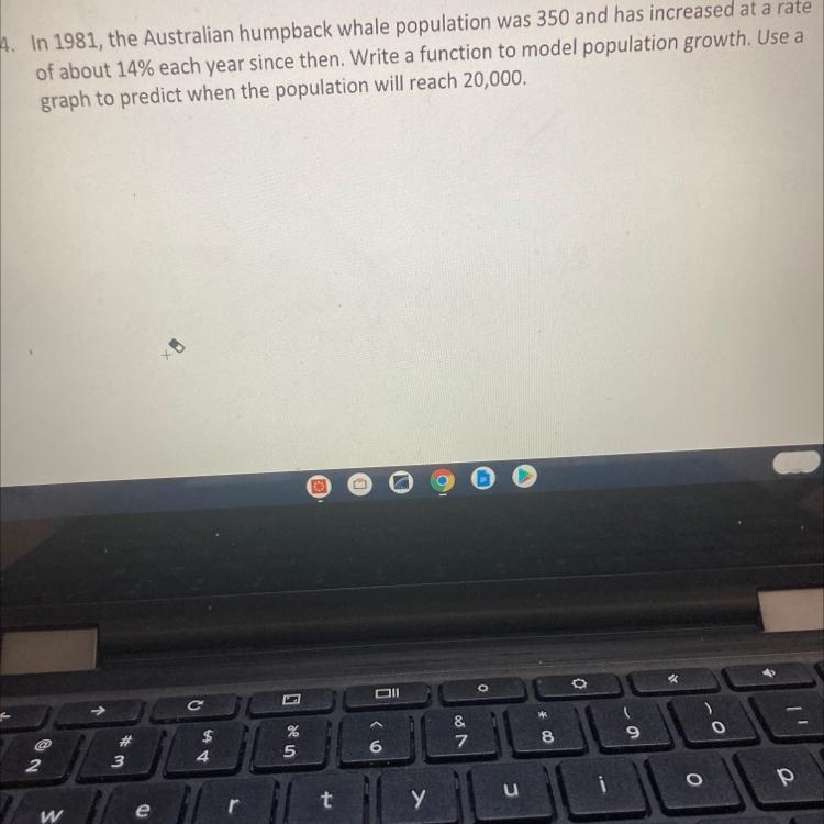 Write a function and use a table and graph to predict when the population will reach-example-1